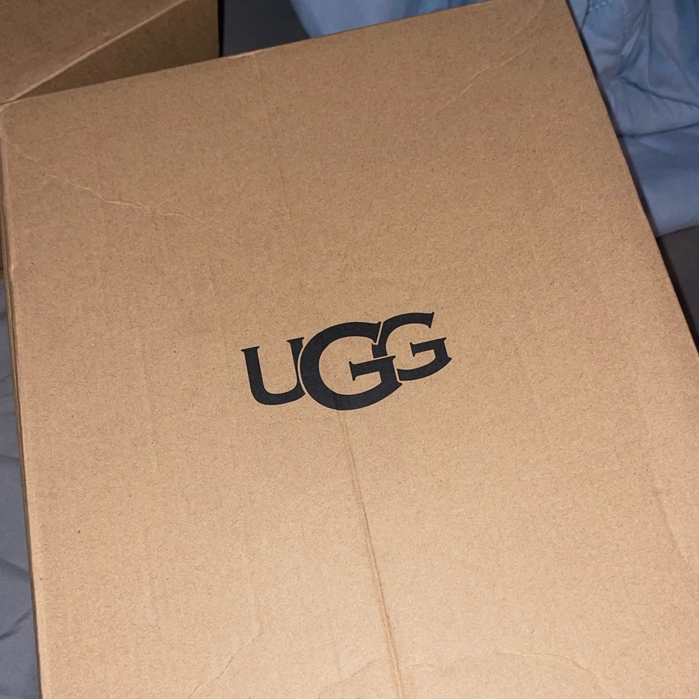 UGG Red Platform Slippers
